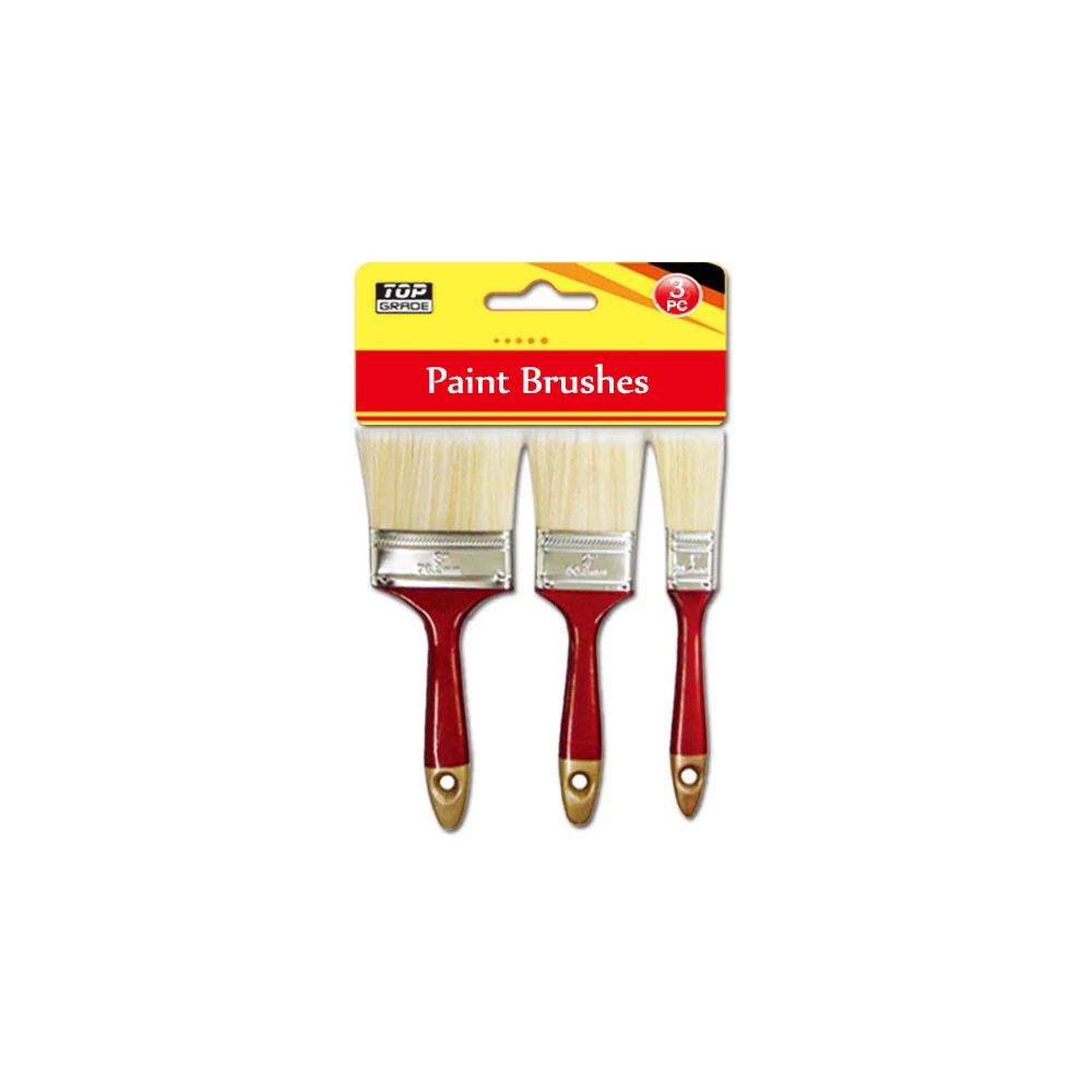 48 Pieces of 3pc Paint Brush Set 48s