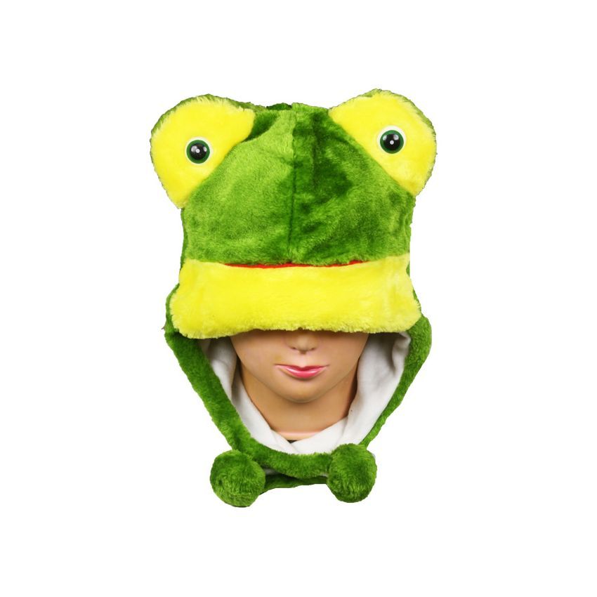 40 Pieces Kid's Soft Plush Frog Animal Beanie Hat With Earmuff - Winter Hats