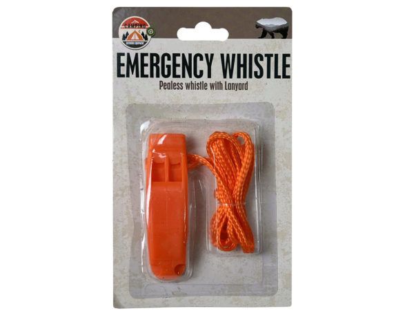 84 pieces of Emergency Whistle With Lanyard