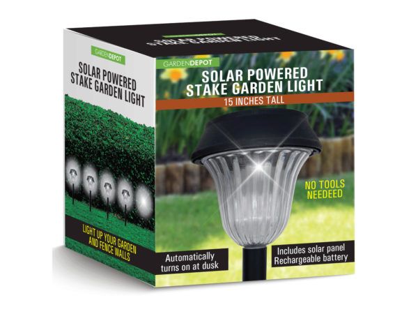 12 Wholesale Crystal Rechargeable Solar Garden Stake Light - at ...