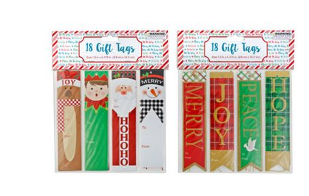 24 Pieces of 18 Piece Christmas Gift Tags