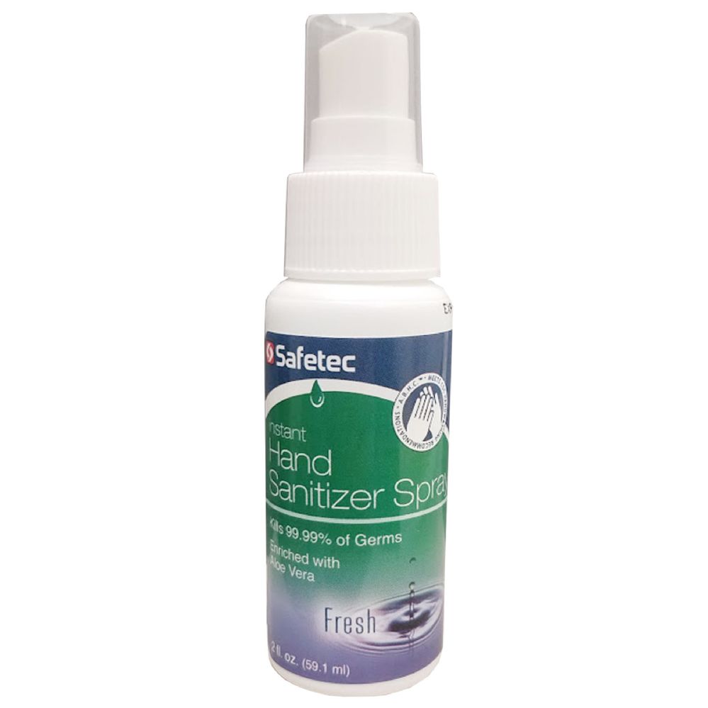 24 Wholesale Safetec Instant Hand Sanitizer Spray Bottle - 2 oz - at ...