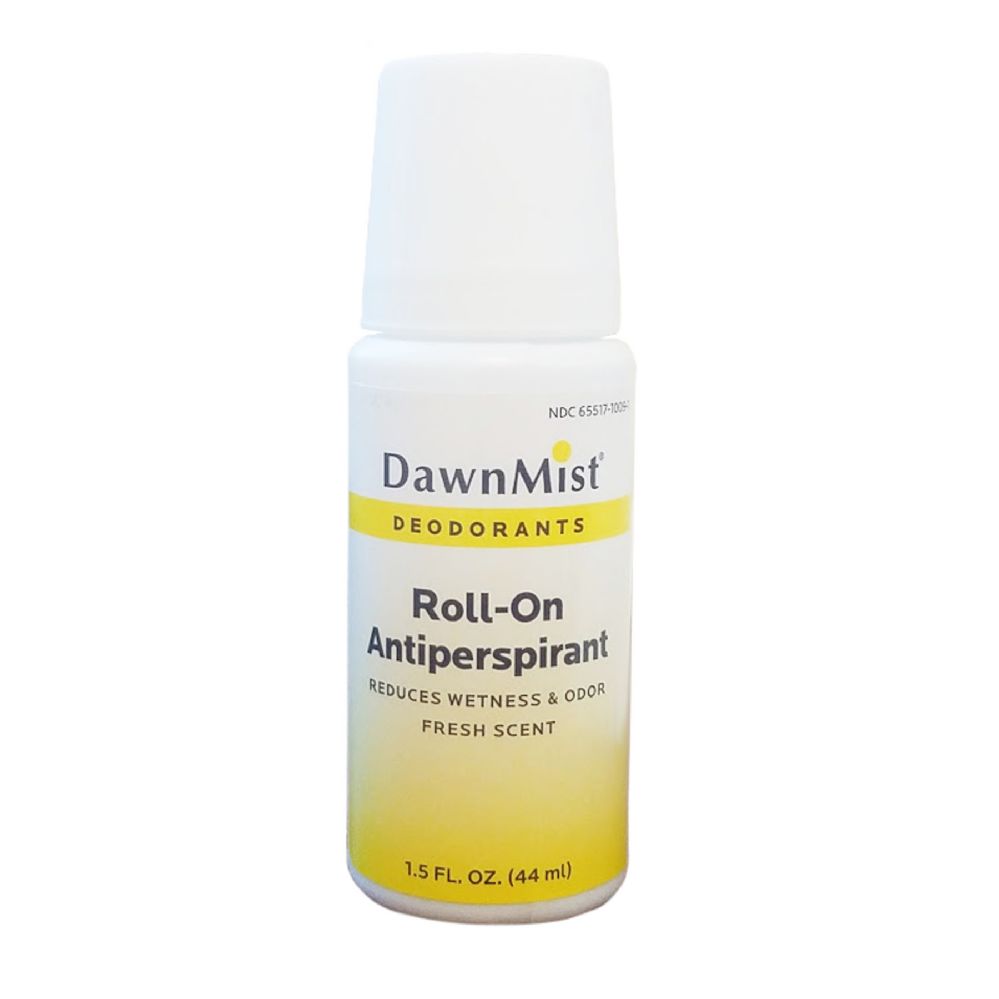 96 pieces Dawnmist RolL-On Antiperspirant DeodoranT- White Bottle - Hygiene Gear