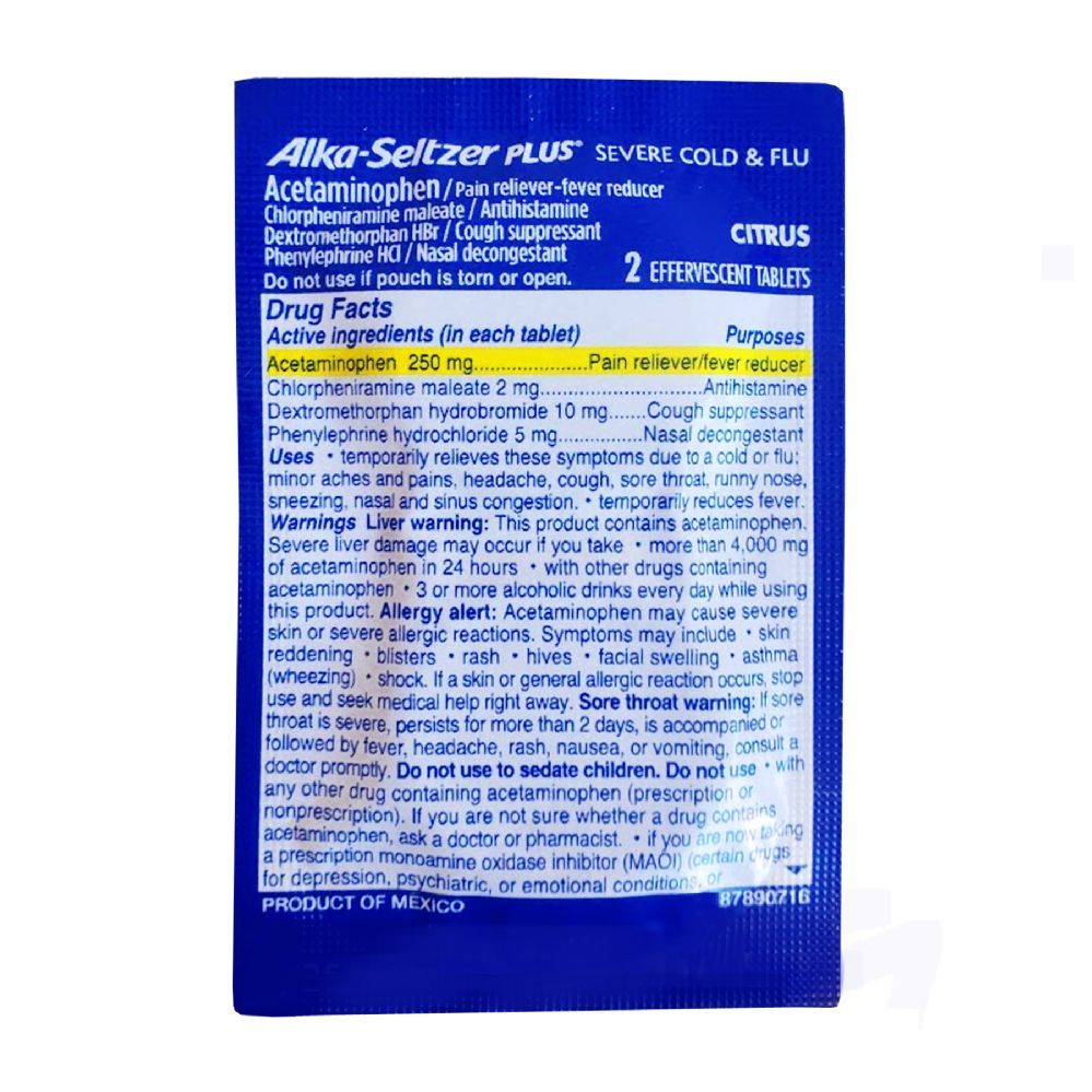 30 Wholesale Alka Seltzer Plus Cold & Flu Medicine - WSD