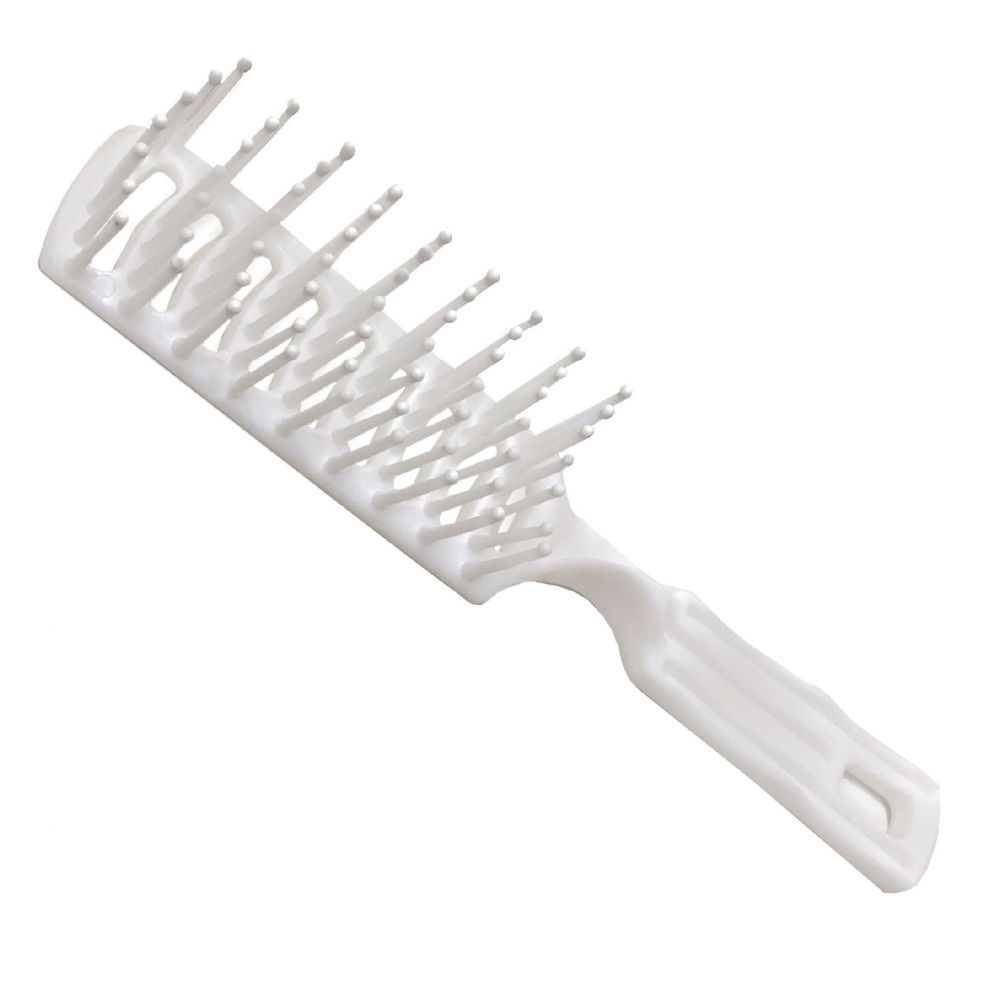 12 Pieces of Vented Adult Hairbrush - White
