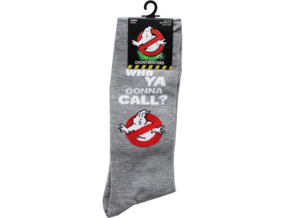 24 pieces of 2 Pack Ghostbusters Crew Socks Size 10-13