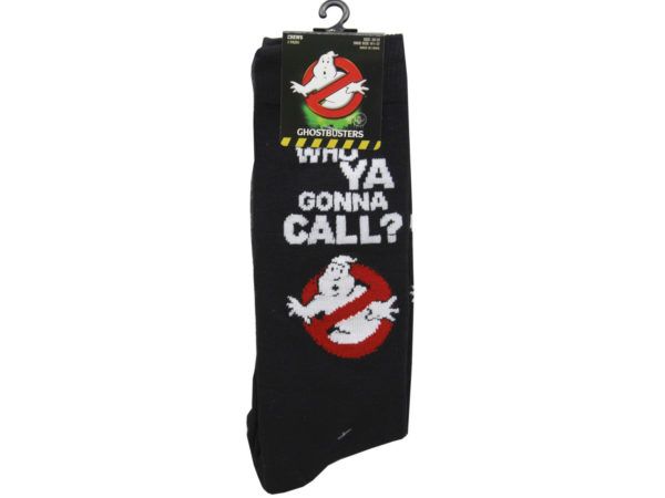 24 pieces of 2 Pack Ghostbusters Who You Gonna Call Mens Crew Socks Size