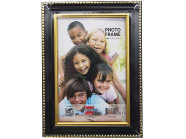 120 pieces 4x6 Photo Frame Assorted Black With Gold And Silver Dotted  Lining - Picture Frames - at 