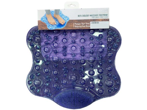 12 pieces of Soothe By Apana Reflexology Foot Massaging Mat With Foot Scrubber In Blue