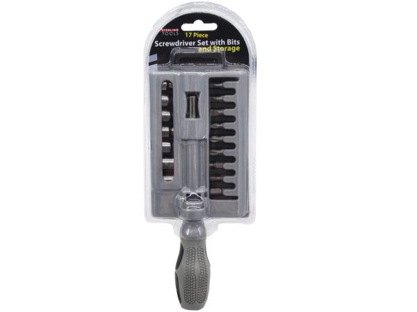 12 pieces 20 Piece Screwdriver Set With Bits And Storage