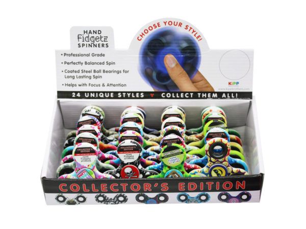 144 Pieces of Hand Fidgetz Spinner In Assorted Collector Designs In Pdq di