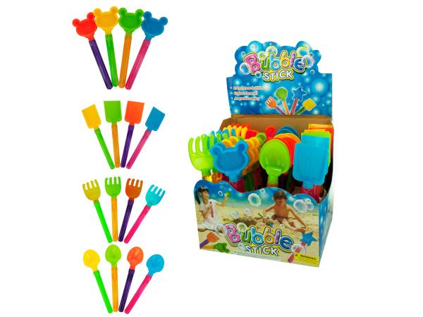 96 pieces of Sand Toy Bubble Stick Counter Top Display