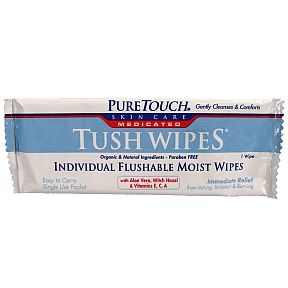 288 pieces PureTouch Tush Wipes Medicated - Hygiene Gear