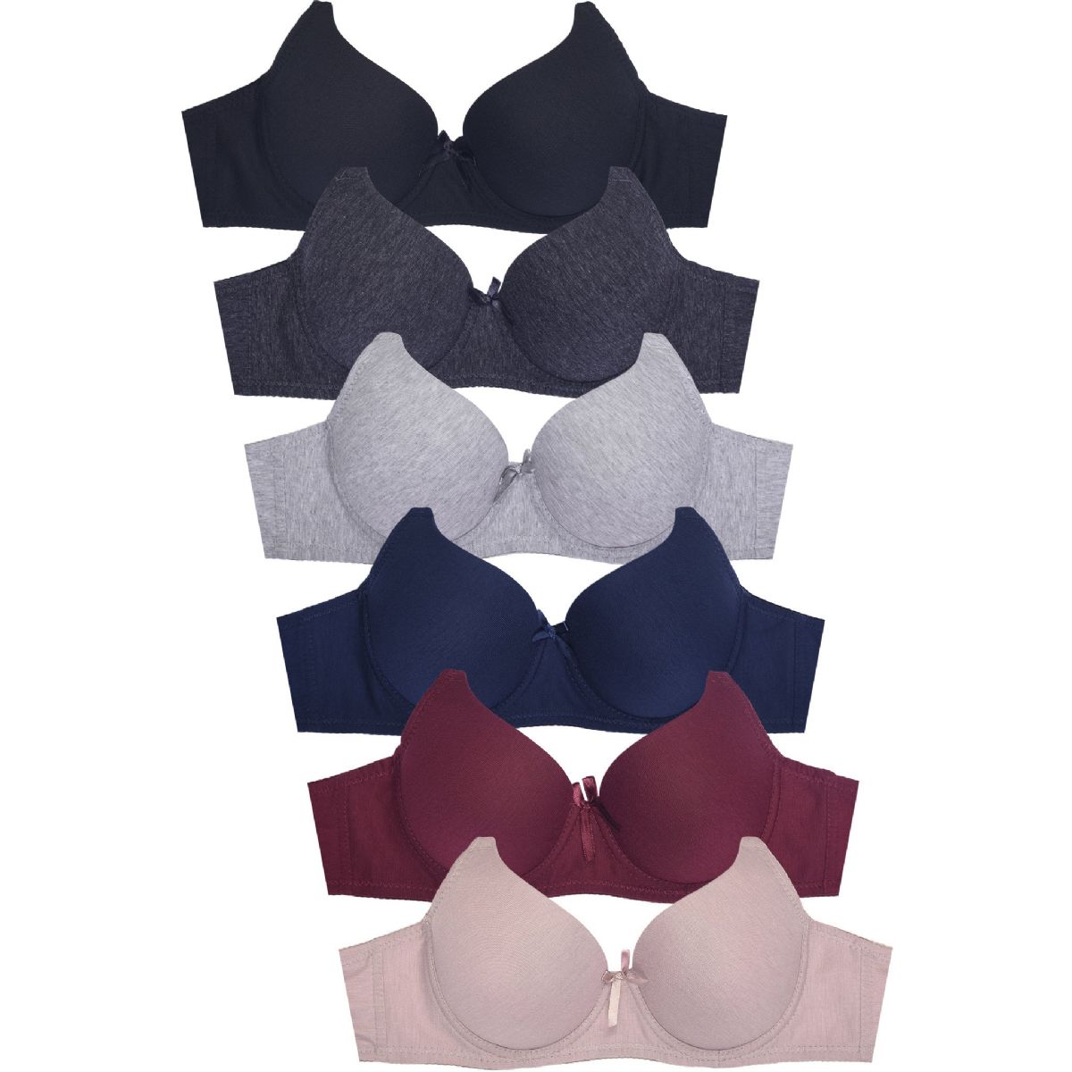 216 Pieces of Sofra Ladies Demi Cup Push Up Bra C Cup