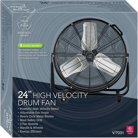 2 Pieces of 24 Inch Floor Fan By Chill Point