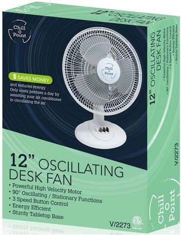 4 Wholesale 12 Inch Oscillating Desk Fan 3 - at - wholesalesockdeals.com