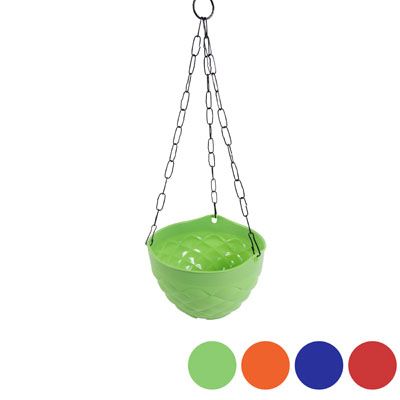 48 pieces of Planter Passion Hanging 8in Wide Metal Chain 4 Colors #552-08