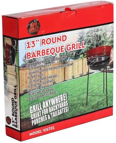 4 Pieces of 13 Inch Round Bbq Grill