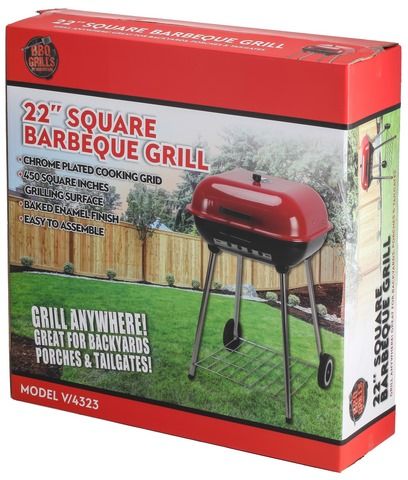 3 Pieces of 22 Inch Square Bbq Grill