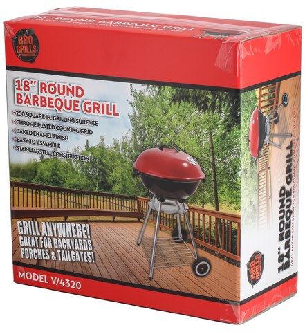4 Pieces of 18 Inch Round Bbq Grill