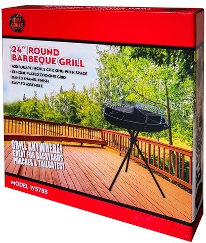 4 Pieces of 24-Inch Portable Bbq Grill