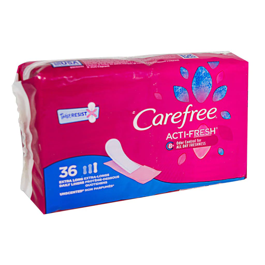 8 Pieces Carefree ActI-Fresh Pantiliners Extra Long - Personal Care Items
