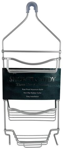 6 Pieces of Chrome Aluminum Shower Caddy
