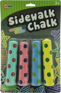 24 Packs of 4 Pack Polka Dot Chalk