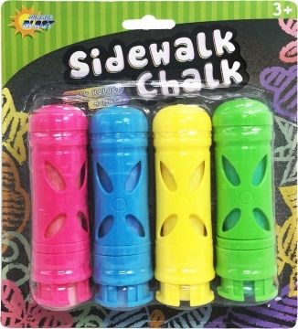 24 Packs of 4 Pack Chalk With Holder