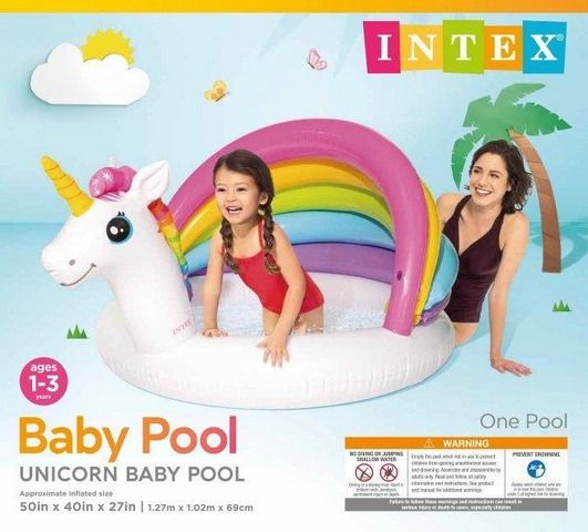 6 Pieces Unicorn Baby Pool - Summer Toys