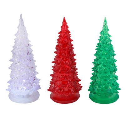24 Pieces of Christmas Light -Up Tree Table Decoration
