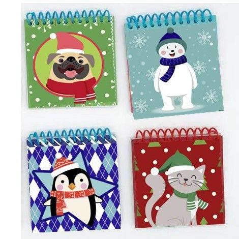 24 Pieces of Christmas 40-Sheet Wire Bound Notebook
