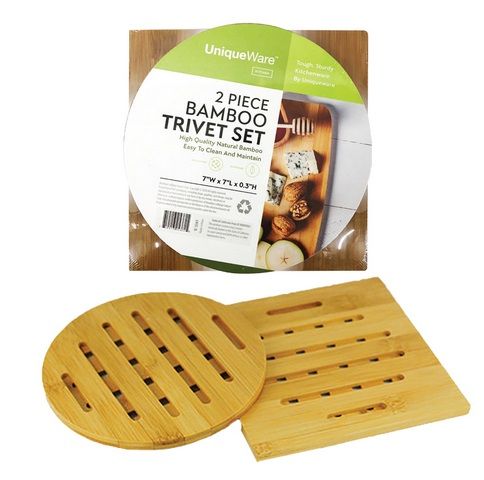 24 Pieces of Bamboo Serving Tray With Fold Legs