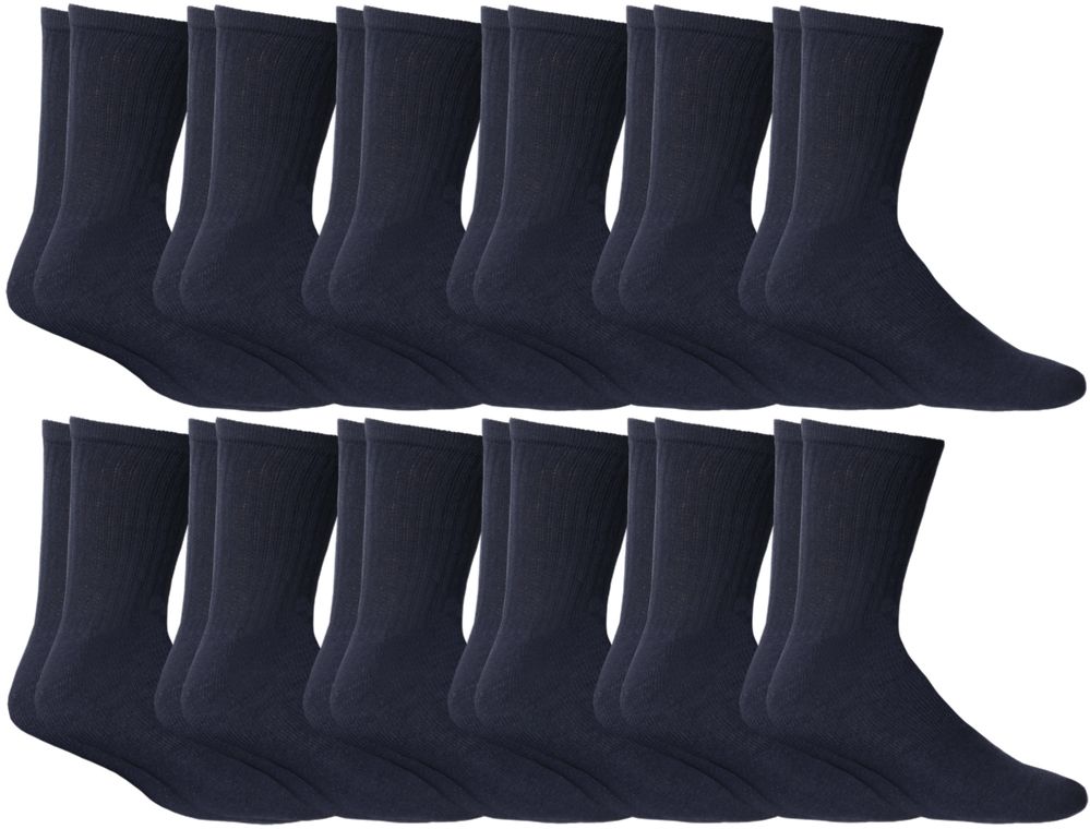 SOCKS'NBULK Kids Cotton USA Ankle Socks Size 6-8 Wholesale Bulk Packs  (White USA, 6-8)