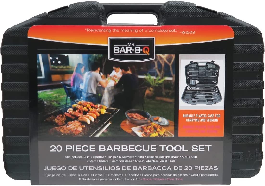 4 Sets of Mr. Barb Q 20 Piece Tool Set In Plastic Case