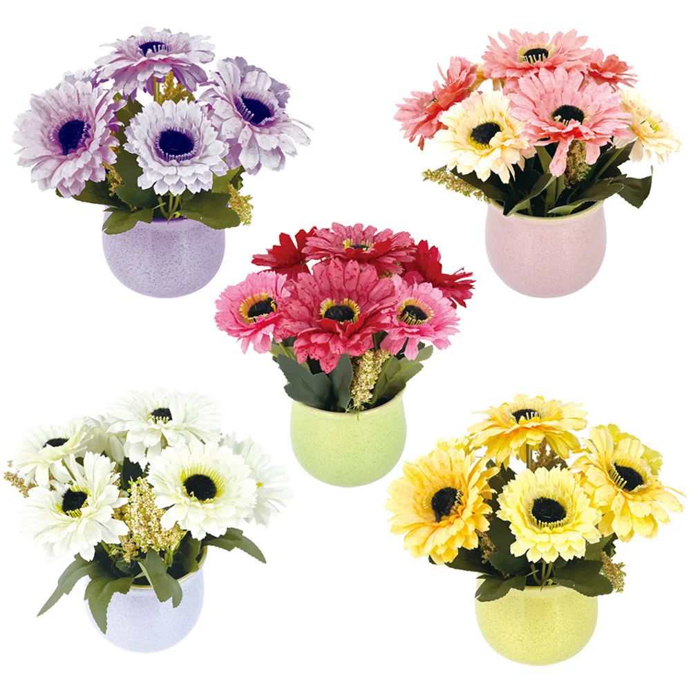 24 Wholesale Potted Flower 20hx9cm at
