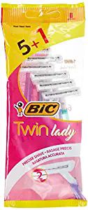 40 Pieces of Bic Shaver Lady Twin Sensitive 5 Plus 1 Pack