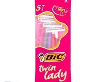 40 Pieces of Bic Shaver Lady Twin Sensitive 5 Pack
