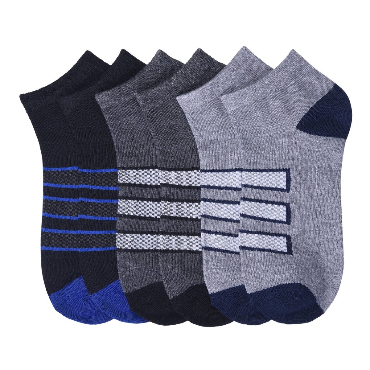 432 Pairs of Boys Power Club Spandex Low Cut Ankle Socks (slam) Size 6-8