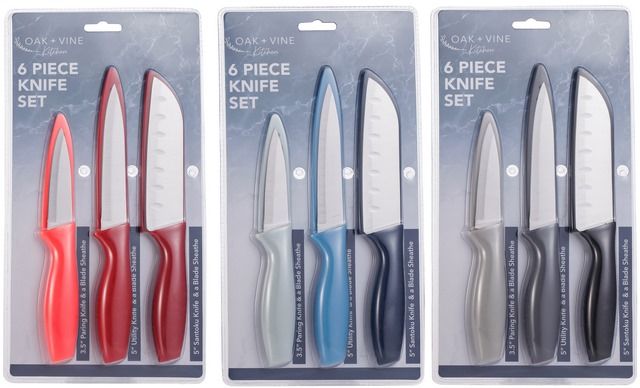 24 Packs of 6 Piece Morgan Knife Set