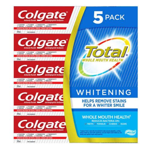 12 Pieces Colgate Total Whitening Paste 5 Pack 170ml - Toothbrushes and ...