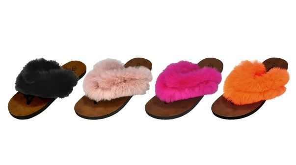 Furry deals sandals wholesale