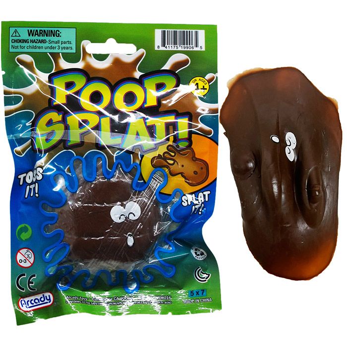 48 pieces of Poop Splat Ball In Pegable Pouch Bag