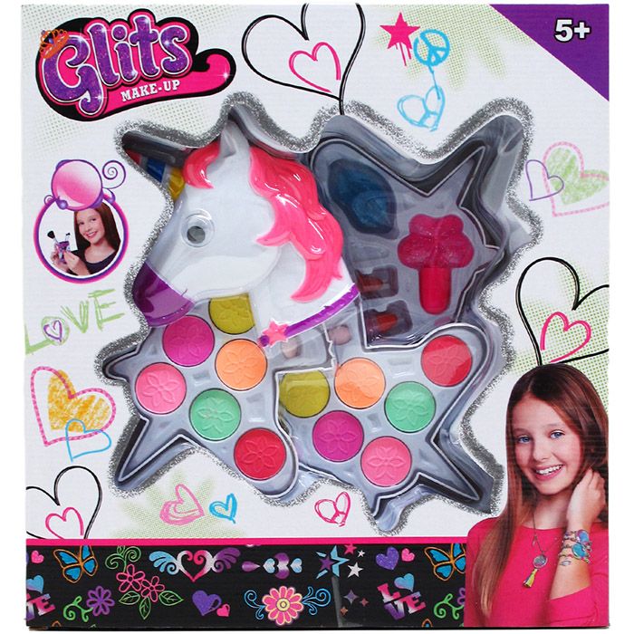 12 pieces of 3level Pony Shape Toy Make Up In Window Box
