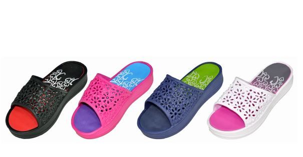 36 Pairs of Women's Transition Color Slide Sandals
