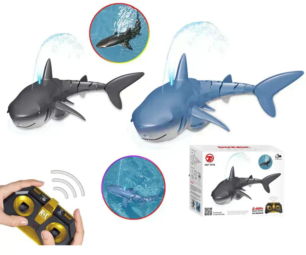 30 Pieces Smart Rc Shark Spray Water Toy Remote Controlled - Beach Toys ...