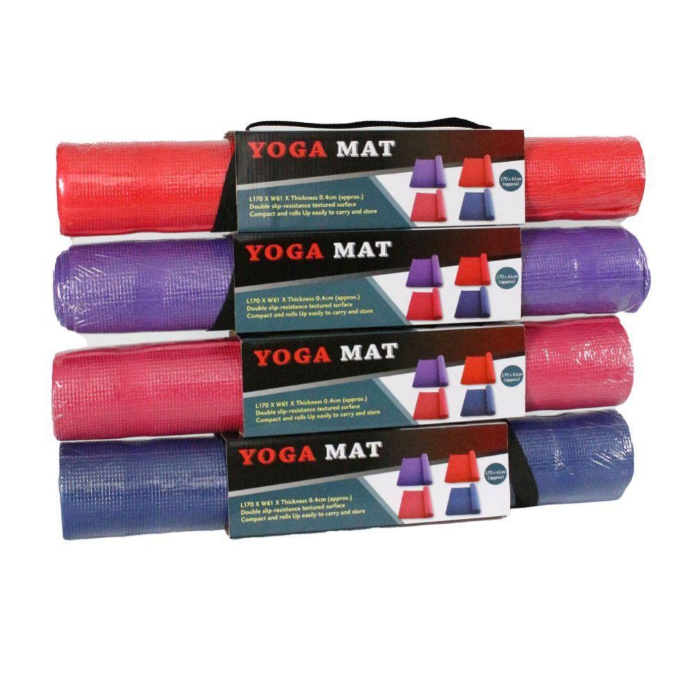 8 pieces of Yoga Mat With Strap, Assorted Color C/p 8