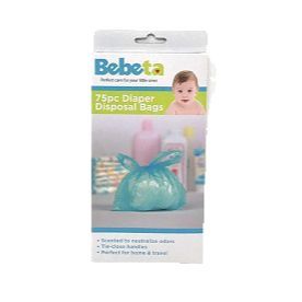 36 pieces of Bebeta Disposable Diaper Bags, 75 Count C/p 36