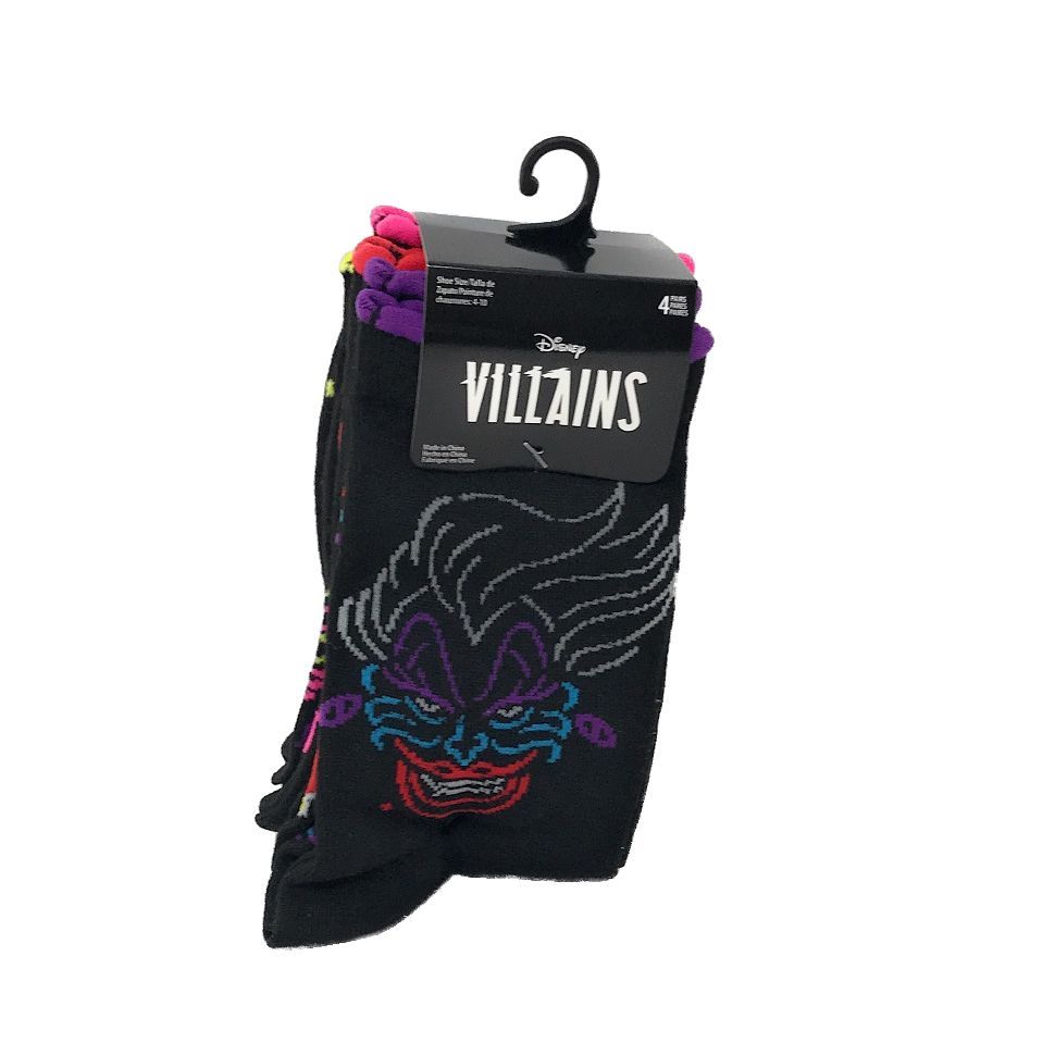 30 pieces of 4pk Villains Neon Nights Crew Socks, Size 9-11 C/p 30