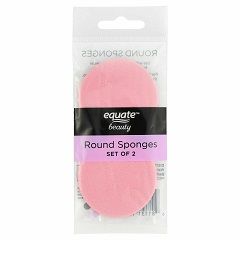 24 pieces of Equate 2pc Round Beauty Cosmetic Sponges C/p 24
